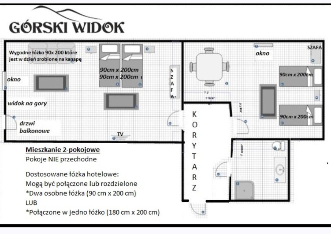 Gorski Widok Karpacz Apartamenty I Pokoje- Salon Kominkowy المظهر الخارجي الصورة